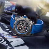 Breitling Endurance Pro Ironman World Championship Grey Dial Blue Rubber Strap Watch for Men - E823103A1M1S1 Buy Now By Breitling