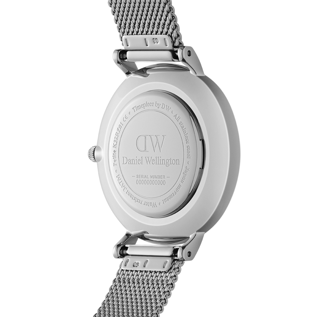 Daniel Wellington Petite Sterling White Dial Silver Mesh Bracelet Watch For Women - DW00100220 Buy Now By Daniel Wellington
