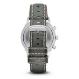Emporio Armani Classic Chronograph Silver Dial Grey Leather Strap Watch For Men - AR1861 Buy Now By Emporio Armani