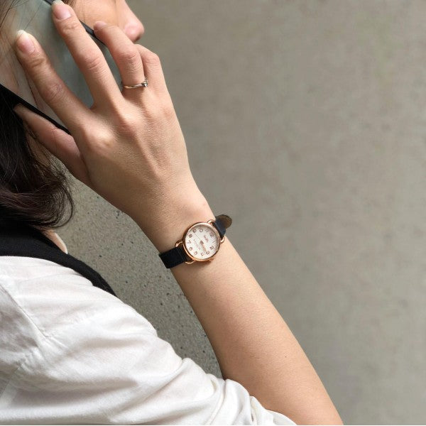 Coach Delancey Ivory Dial Navy Blue Leather Watch For Women - 14502749 Buy Now By Coach