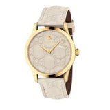 Gucci G Timeless Quartz White Dial White Leather Strap Watch For Women - YA1264033A Buy Now By Gucci
