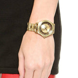Marc Jacobs Henry Transparent Gold Dial Gold Steel Strap Watch for Women - MBM3338 Buy Now By Marc Jacobs