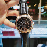 Maserati Traguardo Chronograph Black Dial Black Leather Strap Watch For Men - R8871612002 Buy Now By Maserati