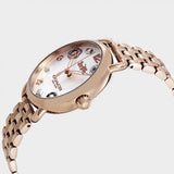 Coach Delancey White Dial Rose Gold Tone Stainless Steel Watch For Women - 14502811 Buy Now By Coach