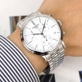 Tissot Carson Premium White Dial Silver Steel Strap Watch For Men - T122.417.11.011.00 Buy Now By Tissot