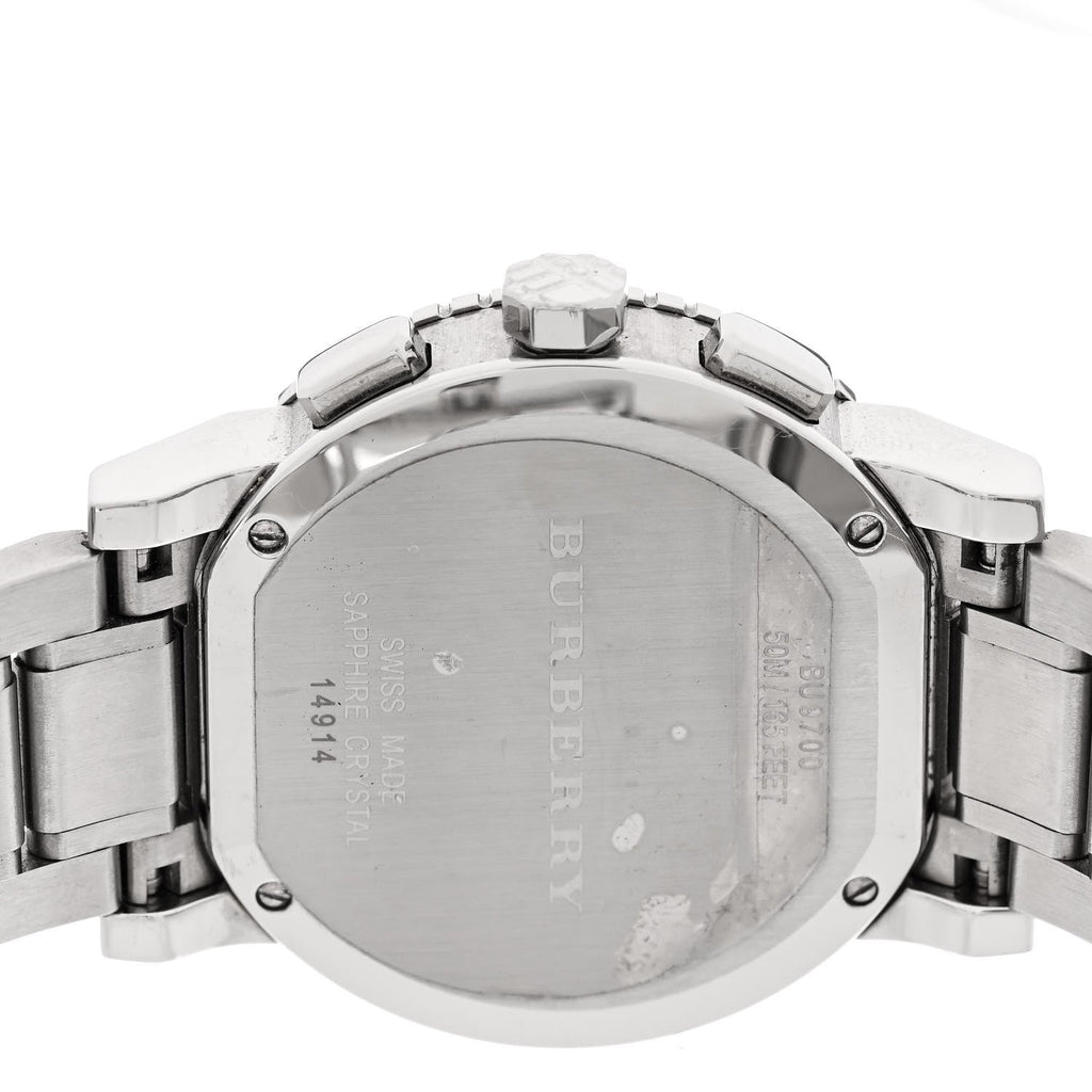 Burberry City Chronograph White Dial Silver Steel Strap Watch For Women - BU9700 Buy Now By Burberry