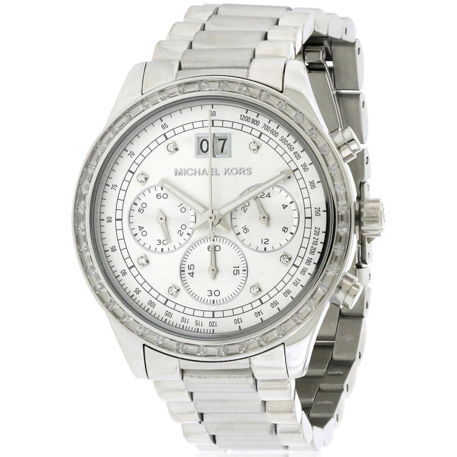 Michael Kors Brinkley Diamonds Silver Dial Silver Steel Strap Watch for Women - MK6186 Buy Now By Michael Kors