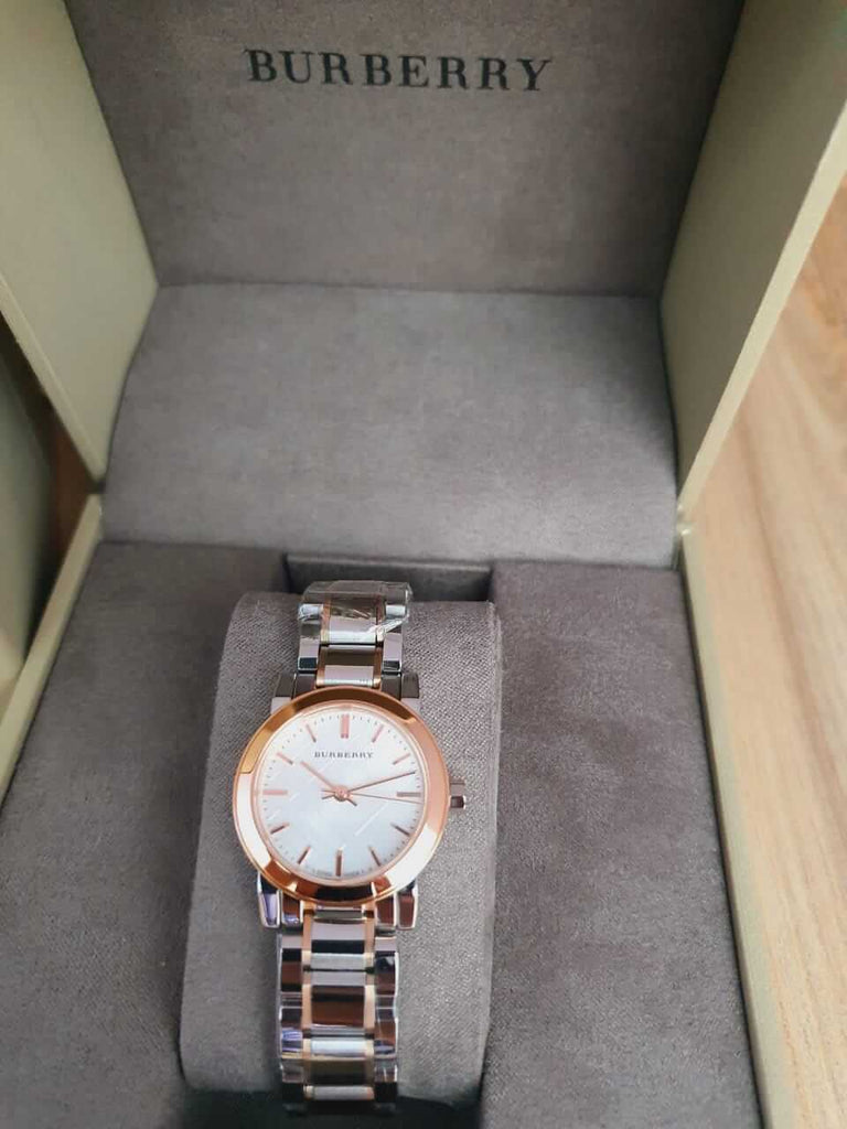 Burberry The City Silver Dial Two Tone Steel Strap Watch for Women - BU9205 Buy Now By Burberry