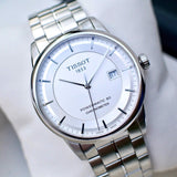 Tissot Luxury Powermatic 80 Silver Dial Silver Steel Strap Watch For Men - T086.408.11.031.00 Buy Now By Tissot