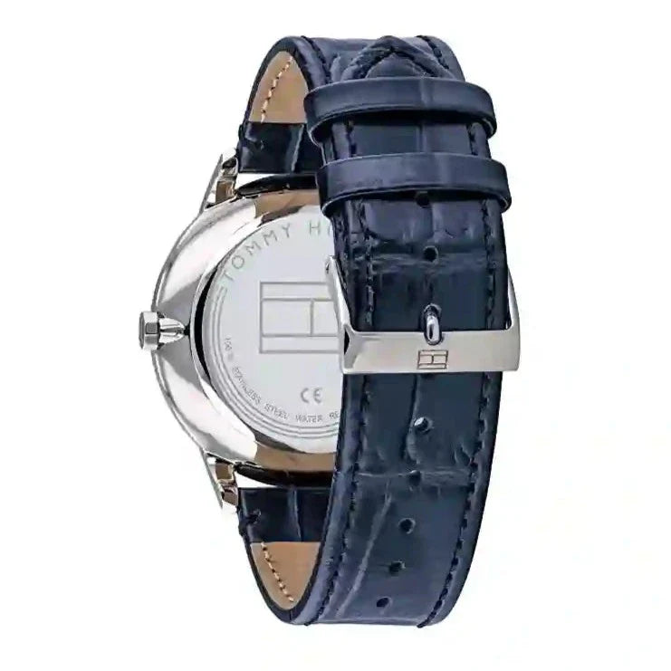 Tommy Hilfiger Brad Chronograph Quartz Blue Dial Blue Leather Strap Watch For Men - 1710387 Buy Now By Tommy Hilfiger