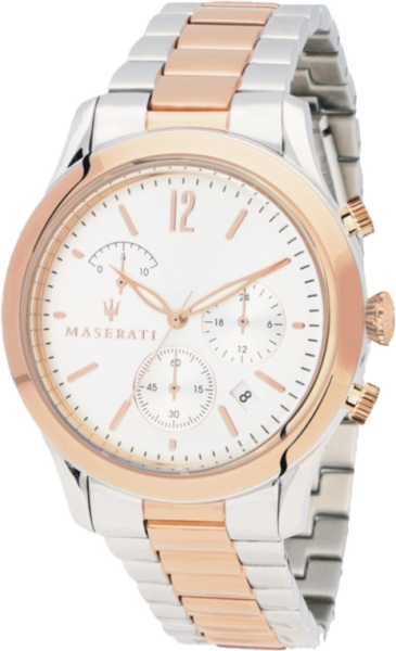 Maserati Tradizione White Dial Two Tone Stainless Steel Strap Watch For Men - R8873625001 Buy Now By Maserati