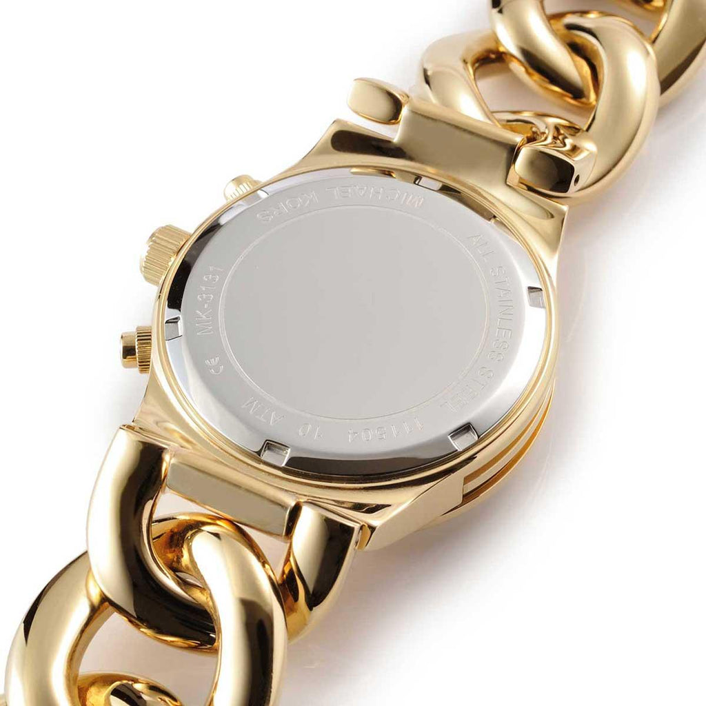 Michael Kors Runway Twist Gold Dial Gold Stainless Steel Strap Watch for Women - MK3131 Buy Now By Michael Kors