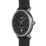 Tissot Carson Premium Powermatic 80 Black Dial Black Leather Strap Watch For Men - T122.407.16.051.00 Buy Now By Tissot