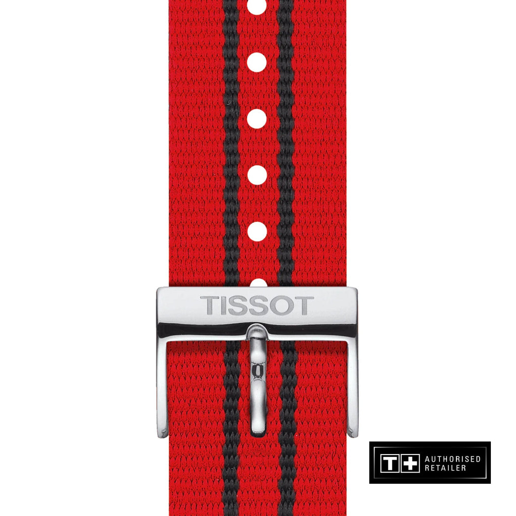 Tissot Quickster Chronograph NBA Chicago Bulls White Dial Red NATO Strap Watch For Men - T095.417.17.037.04 Buy Now By Tissot
