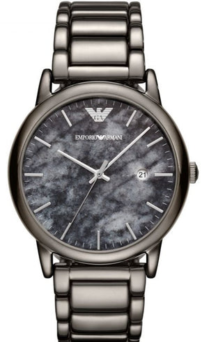 Emporio Armani Luigi Analog Grey Dial Grey Steel Strap Watch For Men - AR11155 Buy Now By Emporio Armani