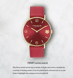 Coach Perry Red Dial Red Leather Strap Watch for Women - 14503867 Buy Now By Coach