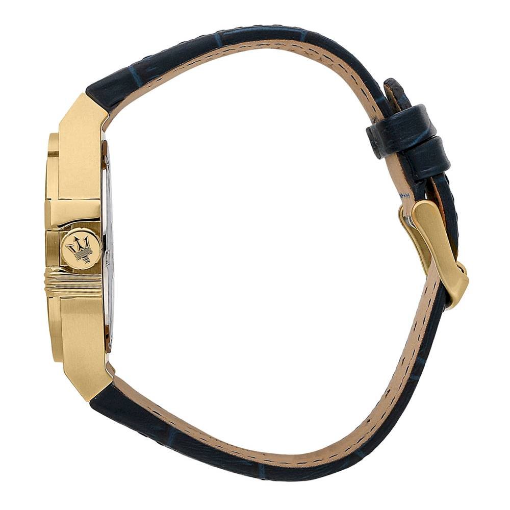 Maserati Potenza Blue Dial Blue Leather Strap Watch For Men - R8851108035 Buy Now By Maserati