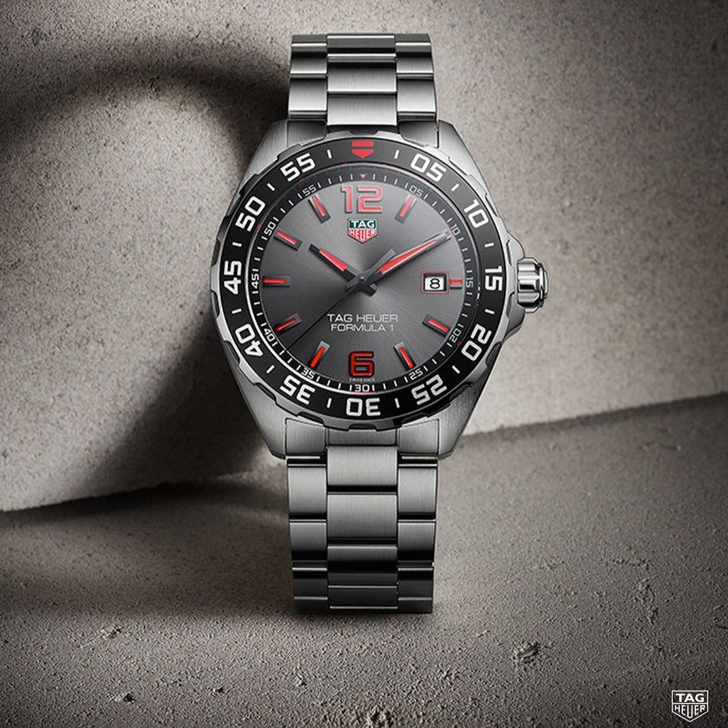 Tag Heuer Formula 1 Quartz Anthracite Dial Silver Steel Strap Watch for Men - WAZ1018.BA0842 Buy Now By Tag Heuer