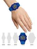 Guess Stealth Blue Dial Blue Rubber Strap Watch for Men - GW0270G3 Buy Now By Guess