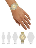 Guess Soiree Diamonds Gold Dial Gold Mesh Bracelet Watch for Women - GW0402L2 Buy Now By Guess