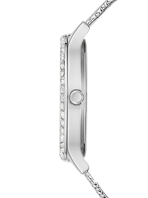 Guess Soiree Diamonds Silver Dial Silver Mesh Bracelet Watch for Women - GW0402L1 Buy Now By Guess