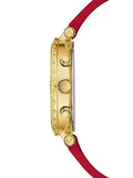 Guess Solstice Diamonds Gold Dial Red Rubber Strap Watch for Women - GW0484L1 Buy Now By Guess