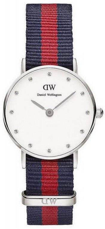 Daniel Wellington Classy Oxford White Dial Two Tone Nylon Strap Watch For Women - DW00100072 Buy Now By Daniel Wellington