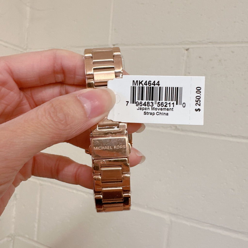 Michael Kors Emery Three-Hand Crystals Silver Dial Rose Gold Steel Strap Watch for Women - MK4644 Buy Now By Michael Kors