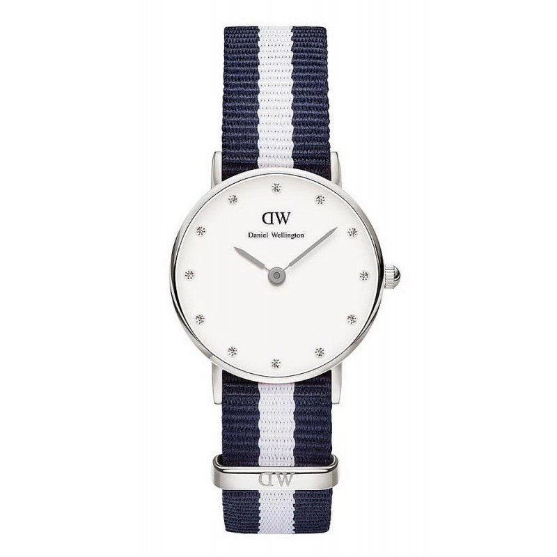 Daniel Wellington Classy Glasgow White Dial Two Tone NATO Strap Watch For Women - DW00100074 Buy Now By Daniel Wellington