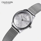 Calvin Klein Minimal White Dial Silver Mesh Bracelet Watch for Women - K3M23126 Buy Now By Calvin Klein