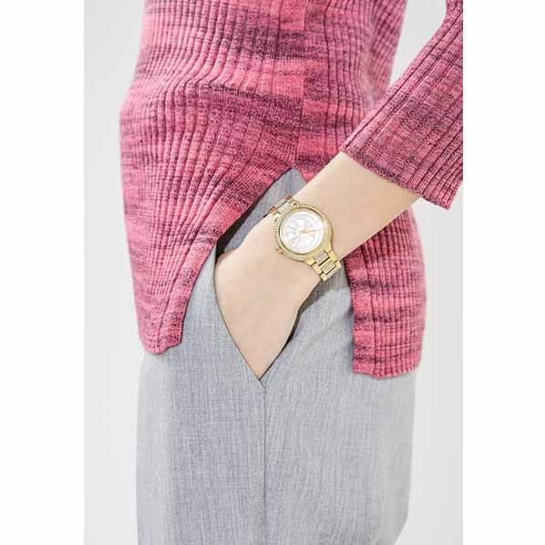 Michael Kors Taryn Mother of Pearl Dial Gold Steel Strap Watch For Women - MK6567 Buy Now By Michael Kors