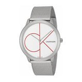 Calvin Klein Minimal White Dial Silver Mesh Bracelet Watch for Men - K3M51152 Buy Now By Calvin Klein