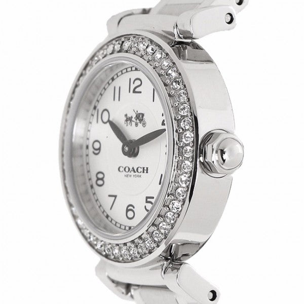 Coach Madison White Dial Black Leather Strap Watch for Women - 14502399 Buy Now By Coach