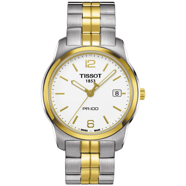 Tissot T Classic PR100 Gold Plated Quartz Watch For Women - T049.210.22.017.00 Buy Now By Tissot
