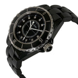 Chanel J12 Quartz Diamonds Black Dial Black Steel Strap Watch for Women - J12 H1625 Buy Now By Chanel