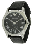 Emporio Armani Valente Black Dial Black Leather Strap Watch For Men - AR0643 Buy Now By Emporio Armani