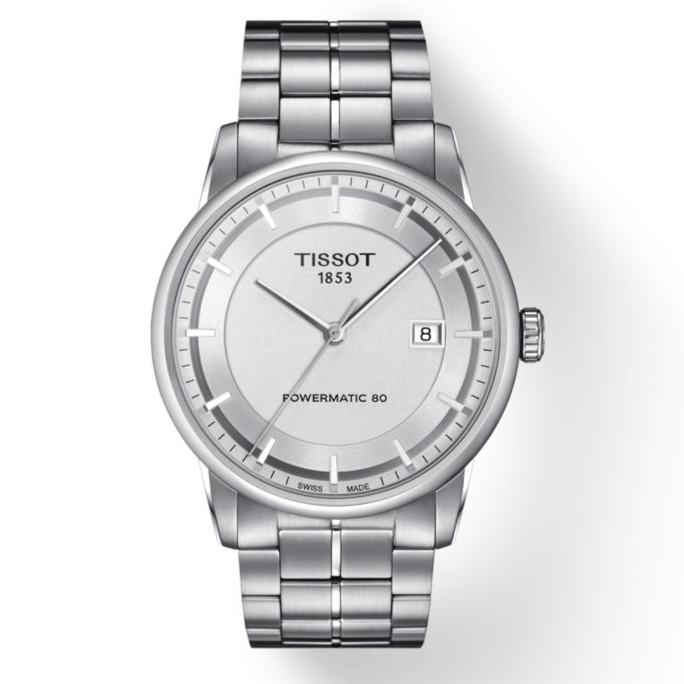 Tissot Luxury Powermatic 80 Silver Dial Silver Steel Strap Watch For Men - T086.407.11.031.00 Buy Now By Tissot