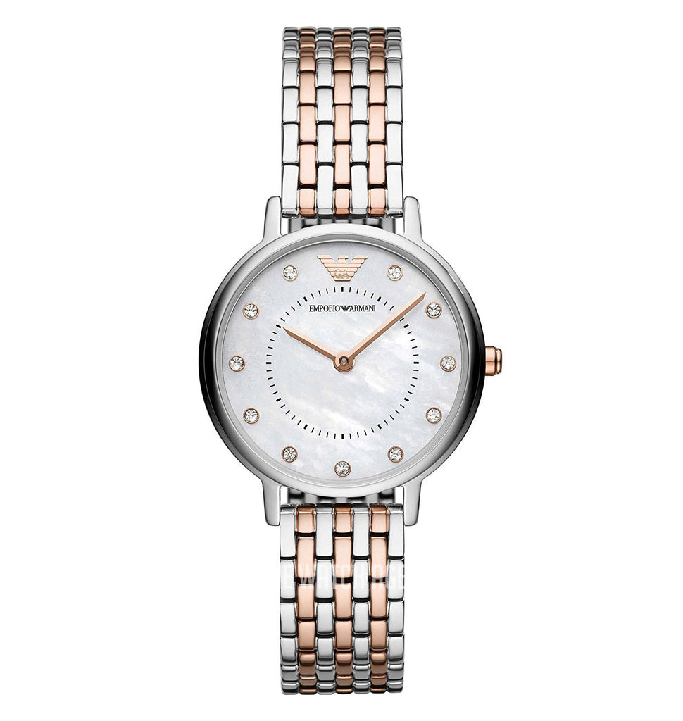 Emporio Armani Mother of Pearl Dial Two Tone Stainless Steel Watch For Women - AR11094 Buy Now By Emporio Armani