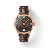 Tissot Chemin Des Tourelles Powermatic 80 Lady Brown Dial Brown Leather Strap Watch For Women - T099.207.36.448.00 Buy Now By Tissot