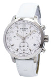 Tissot PRC 200 Chronograph White Dial White Leather Strap Watch For Men - T055.417.16.017.00 Buy Now By Tissot
