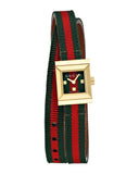 Gucci G-Frame Multicolored Dial Two Tone Nylon Strap Watch For Women - YA128527 Buy Now By Gucci