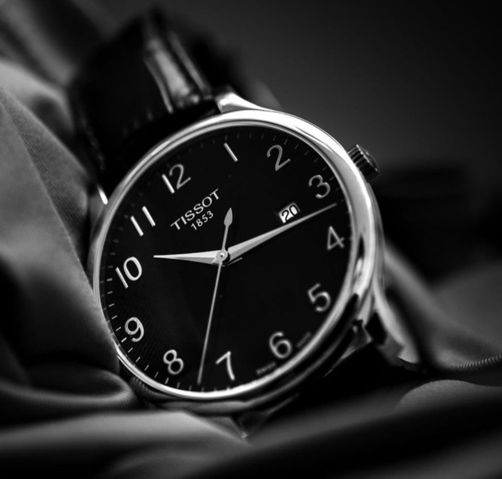 Tissot T Classic Tradition Black Dial Black Leather Strap Watch For Men - T063.610.16.052.00 Buy Now By Tissot