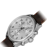 Tissot T Sport Chrono XL Classic Silver Dial Brown Leather Strap Watch For Men - T116.617.16.037.00 Buy Now By Tissot