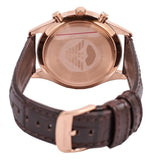 Emporio Armani Beta Chronograph White Dial Brown Leather Strap Watch For Men - AR1916 Buy Now By Emporio Armani