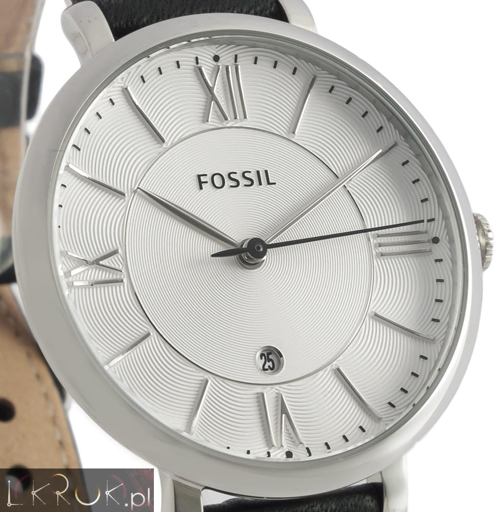 Fossil Jacqueline Quartz White Dial Black Leather Strap Watch for Women - ES3972 Buy Now By Fossil