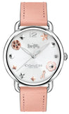 Coach Tatum White Dial Pink Leather Strap Watch For Women - 14502799 Buy Now By Coach