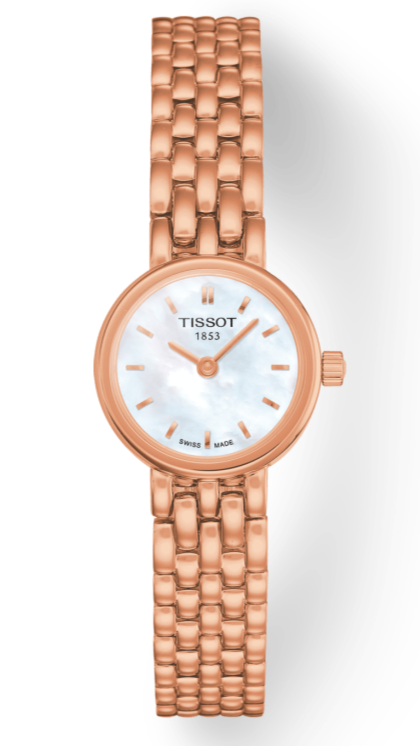 Tissot T Lady Lovely Mother of Pearl Dial Rose Gold Steel Strap Watch For Women - T058.009.33.111.00 Buy Now By Tissot