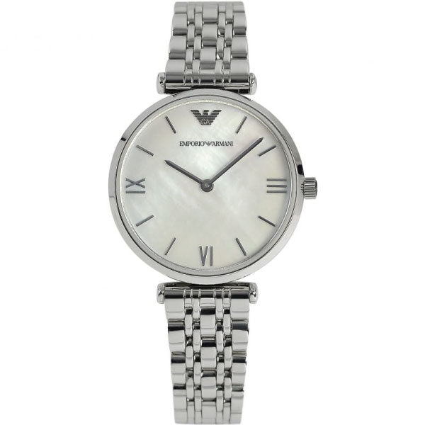 Emporio Armani T Bar Mother of Pearl Dial Steel Strap Watch For Women - AR1682 Buy Now By Emporio Armani