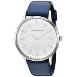 Emporio Armani Renato White DIal Blue Leather Strap Watch For Men - AR11119 Buy Now By Emporio Armani