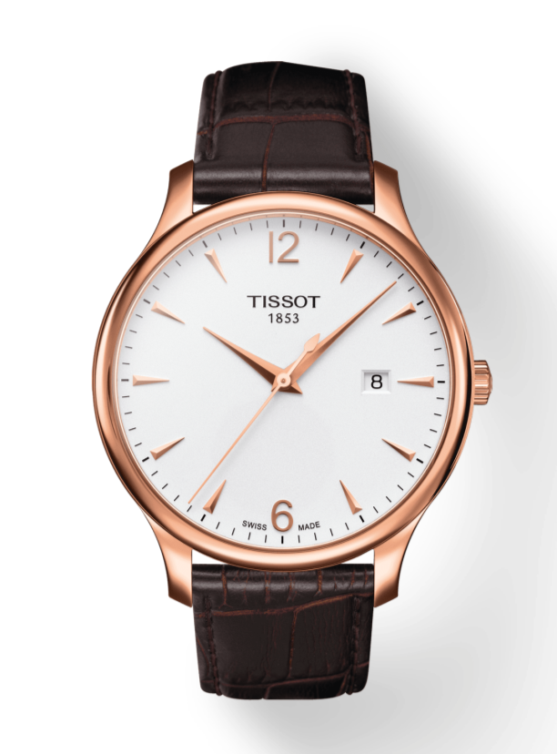 Tissot T Classic Tradition White Dial Brown Leather Strap Watch For Men - T063.610.36.037.00 Buy Now By Tissot